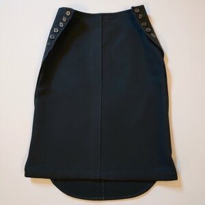 Louis Vuitton black wool skirt